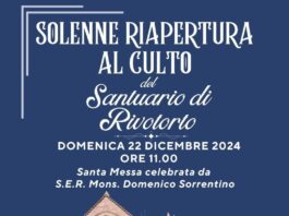 SACRO TUGURIO DI RIVOTORTO: IL SANTUARIO RIAPRE AL CULTO ALLA PRESENZA DEL COMMISSARIO CASTELLI