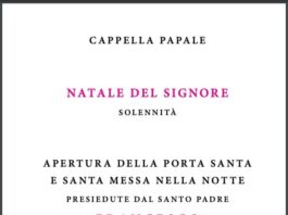 Libretto Santo Natale 2024 in Vaticano