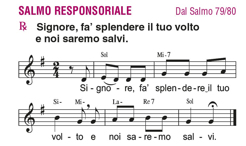 partitura salmo 79