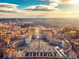 Veduta aerea del Vaticano